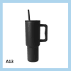 Sérmerktur stálbrúsi með röri 1200ml – 13 litir
