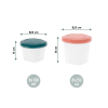 Bio-sourced Babybols Food Storage – matarbox 8 stkx250ml + 8 stkx180 ml