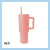 Sérmerktur stálbrúsi með röri 1200ml – 13 litir