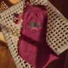 Carly christmas sock – Rhubarb