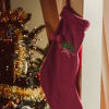 Carly christmas sock – Rhubarb