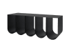 Curved bekkur | Svartur