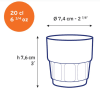 Duralex Lola glös clear 20 cl. - 6 stk.