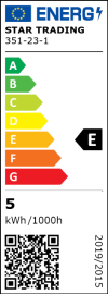 E14 kúla 4,2W LED 420Lm glær Dimma