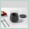 Porter glas með loki – Terrazzo Charcoal