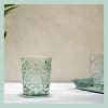 Hobstar glas – Ebony Green