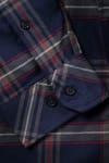Fristads flannel skyrta blá köflótt