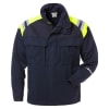 Fristads hitaþolin jakki navy/HiViz gulur