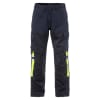 Fristads hitaþolnar buxur navy/HiViz gular