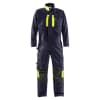 Fristads samfestingur navy/HiViz gulur, eldtefjandi