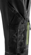 Fristads Tyresta buxur stretch svartar/HiViz gular