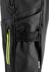 Fristads Tyresta buxur stretch svartar/HiViz gular
