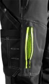 Fristads Tyresta buxur stretch svartar/HiViz gular