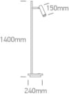 Gólflampi One light