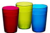 Grænt plastglas 25 cl.