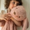 Houston Heavy Teddy Large Bunny – stór kanína bleik