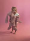 Houston Heavy Teddy Large Bunny – stór kanína bleik