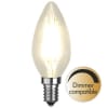Illumination LED Clear filament bulb E14 2700K 420lm Dimmer comp.