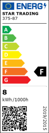LED-LAMPA E27 G125 OPAQUE FILA