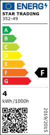 LED Pera E27 3,2W(=30W) 2700K 320lm Dimmer comp.