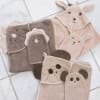 Michi washclothes/þvottapoki 2 stk Bunny and dino