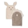 Michi washclothes/þvottapoki 2 stk Bunny and dino