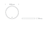 Mirror LED 20W Round Black