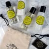Naturally European Ferðasett í Flauelspoka Ginger & Lime 4 x 50 ml