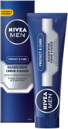 Nivea Men Protect & Care rakkrem í 1 pakka (1 x 100 ml) með rjómakenndu froðu fyrir mildan rakstur, húðvænt rakkrem fyrir karla