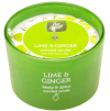 Pan Aroma Lime and Ginger ilmkerti í fallegu glasi 23ja tíma brennslutími