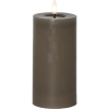 Pillar kerti 15cm grábrúnt