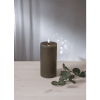 Pillar kerti 15cm grábrúnt