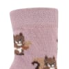 Sokkar með skriðdoppum dustypink