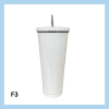 Stál glas með röri – 13 litir