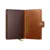 Secrid Miniwallet - Emboss Lines - Cognac Brown