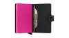 Secrid Miniwallet - Matte Black/Fuchsia