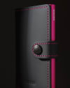Secrid Miniwallet - Matte Black/Fuchsia