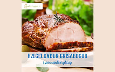 Hægeldaður grísabógur í spennandi kryddlegi