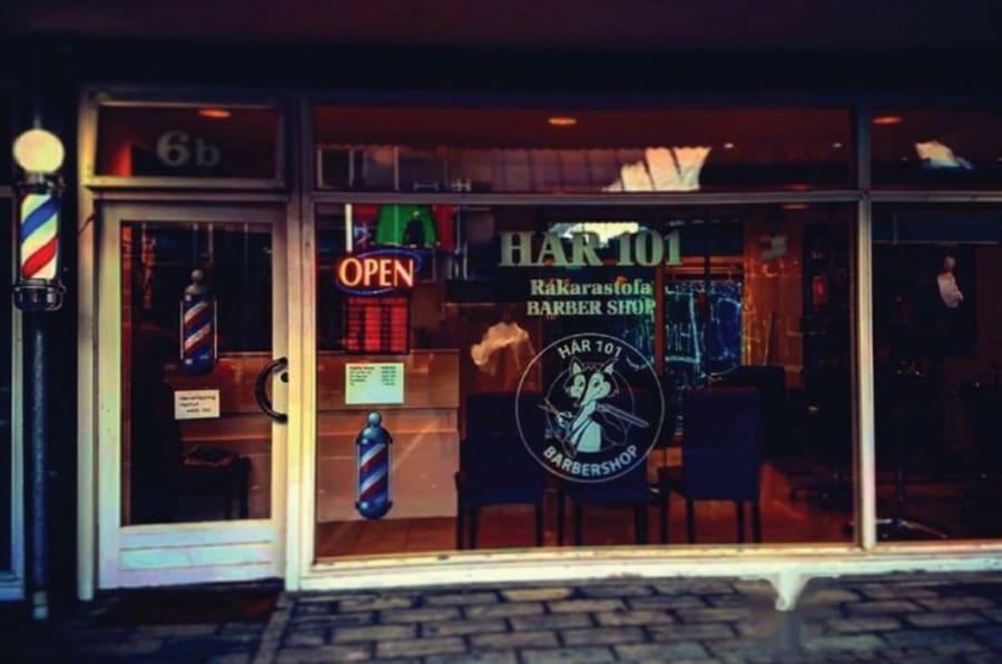 Herraklipping hjá 101 Barber shop