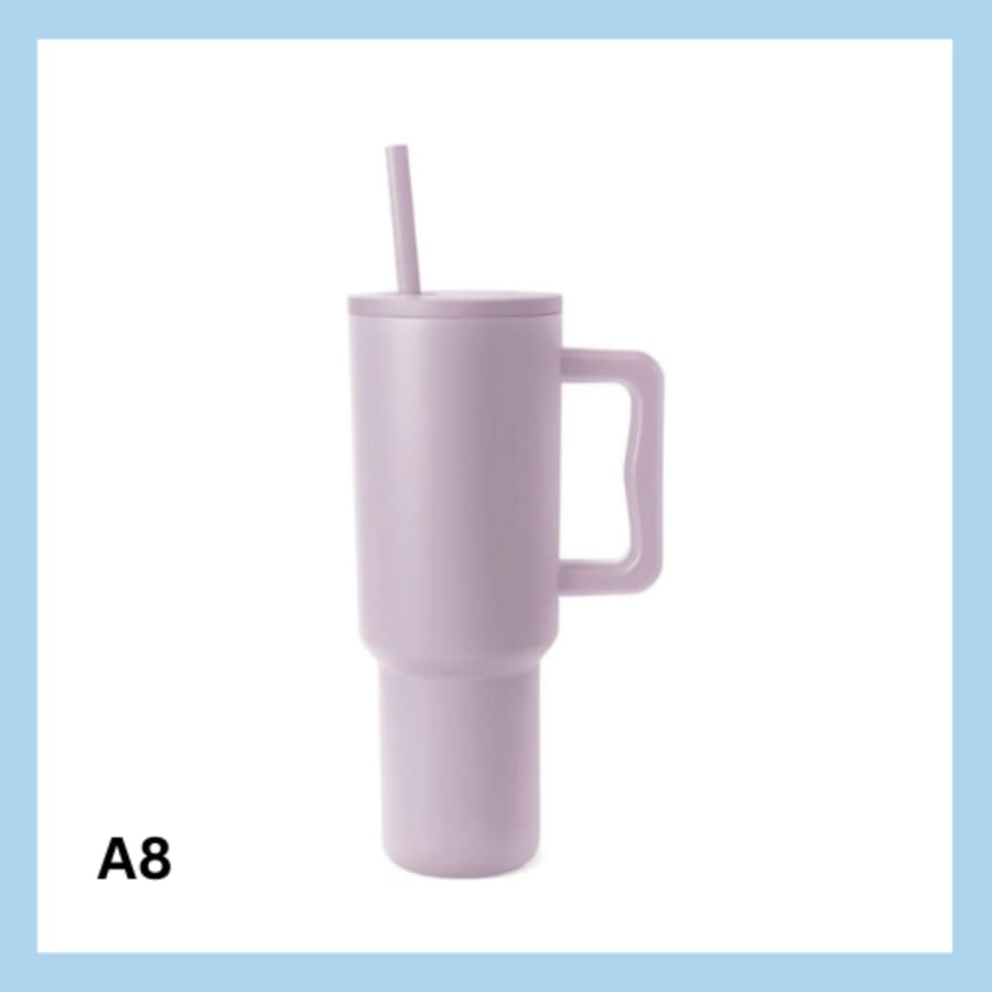 Sérmerktur stálbrúsi með röri 1200ml – 13 litir
