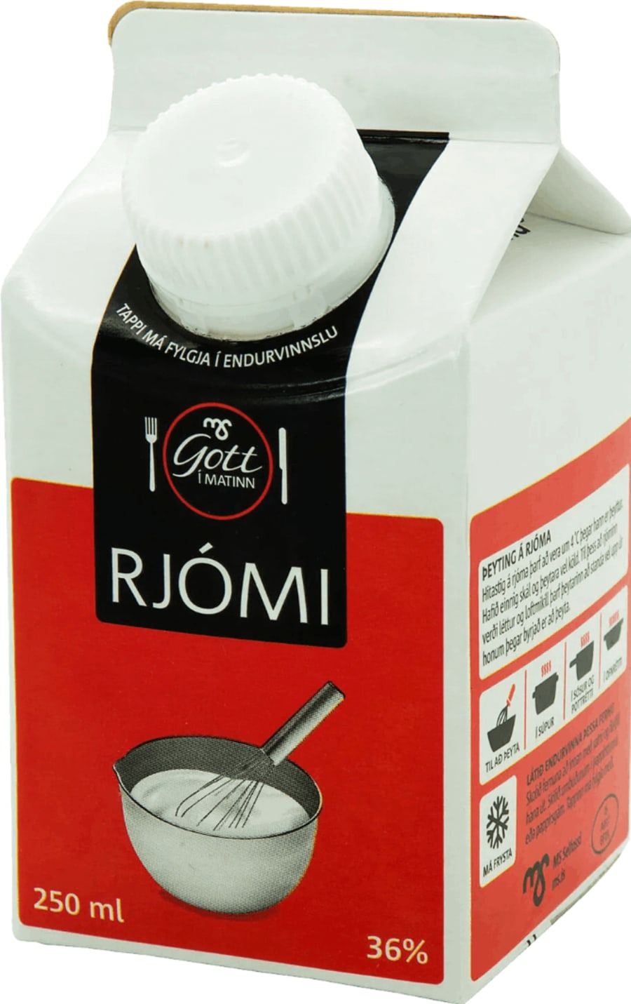 rjómi 250 ml