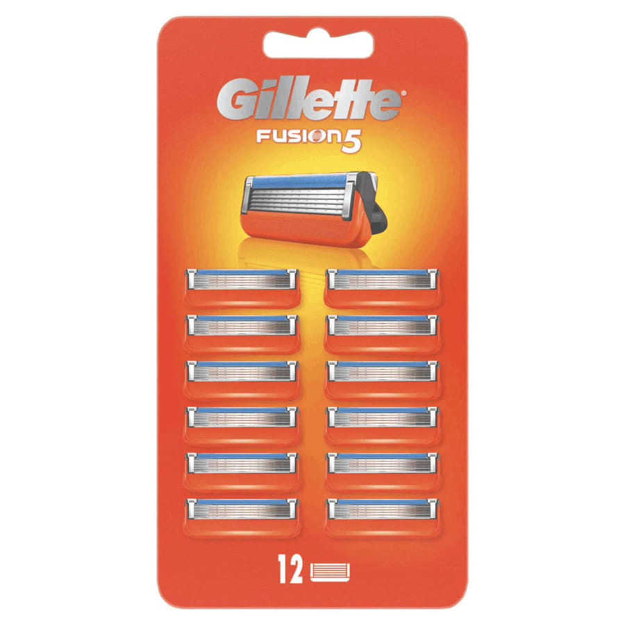 Gillette fusion blöð 12 stk