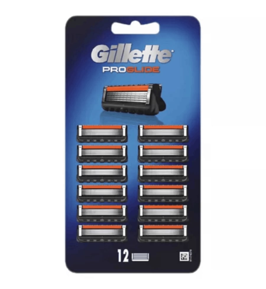 Gillette proglide blöð 12 stk