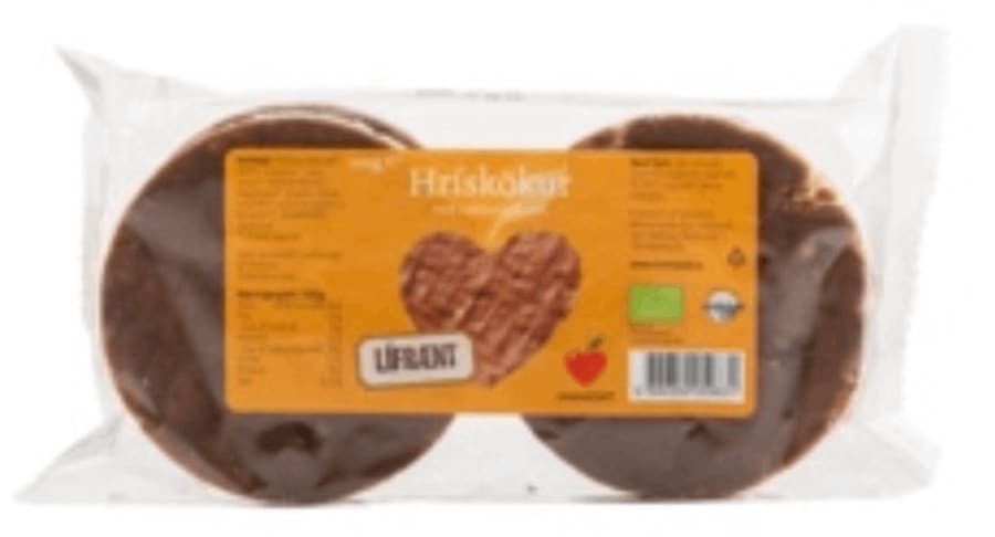 Himneskt Hrískökur með með súkkulaði