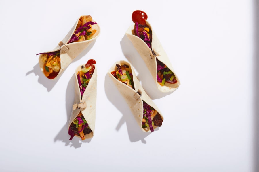 Taco blandaður veislubakki 12stk