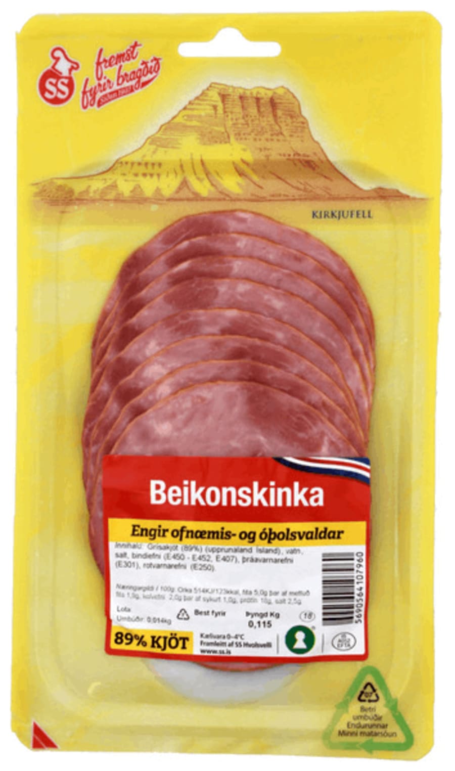Beikonskinka 100 gr