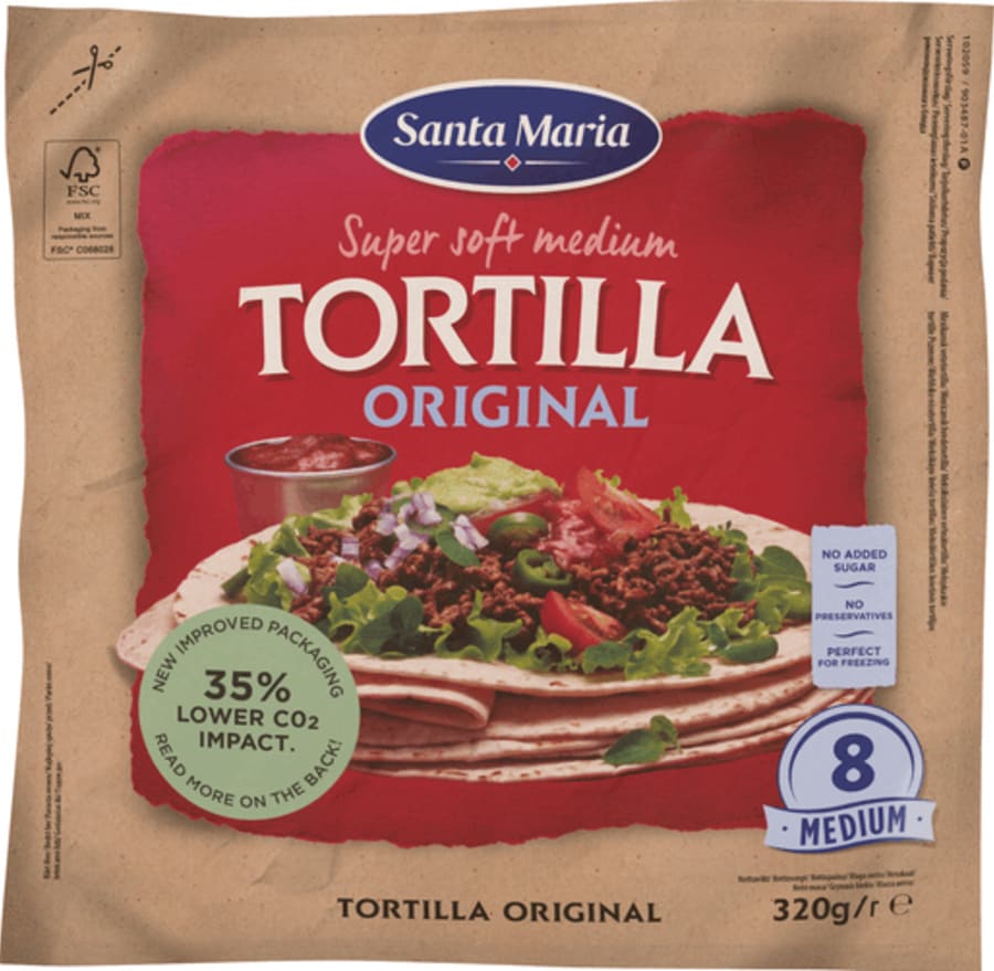 Santa Maria tortilla medium 8 pcs
