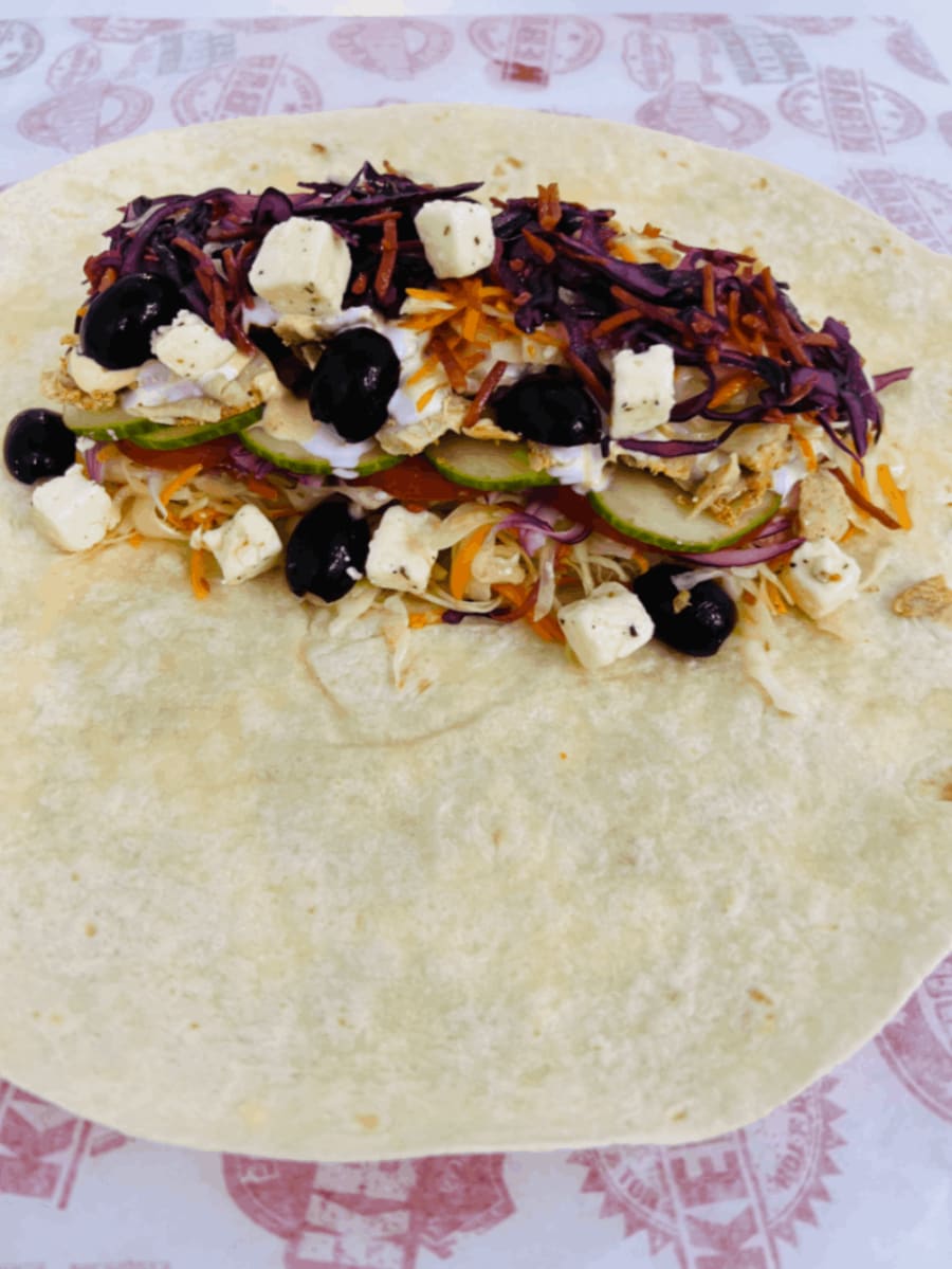 Grískt kebab í vefju
