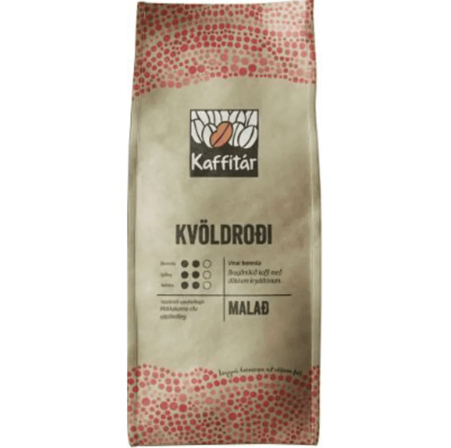 Kaffitár Kvöldroði malað
