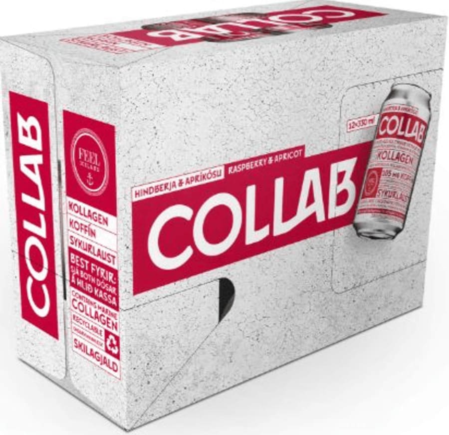 Collab 12x330 ml hindberja/apríkósa